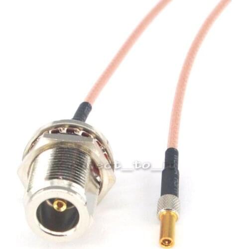 10 Pieces N Female to CRC9 Male Bulkhead O-ring Connector RF Coax Adapter Extension Cable 15CM RG316 Cable