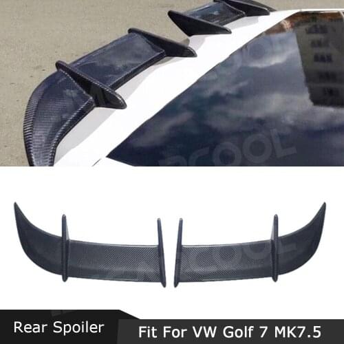 Carbon fiber/FRP Rear Roof Spoiler Lip Wings for Volkswagen VW Golf 7 7.5 MK7 Standard 2014-2019 Not for GTI R