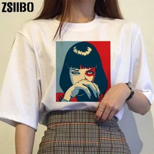 Women T-Shirt Sleeve Punk cool girl Tshirt clothes vintage vegan jersey T-Shirt Female clothing T Shirt Harajuku shirt tee tops