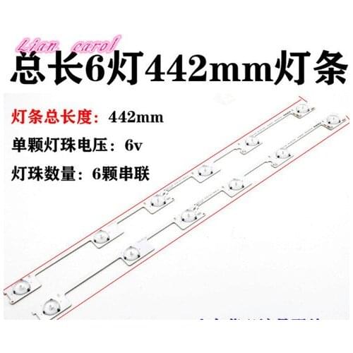 10PCS/lot original new LED backlight bar strip for KDL48JT618A 35018539 6 LEDS(6V) 442mm
