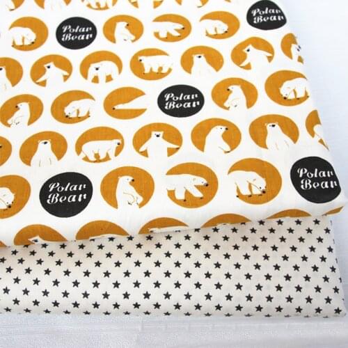 100% Cotton cartoon fabric twill Printed cloth thin summer Clothing dress DIY Handmade quilting patchwork fabric Baby Cotton