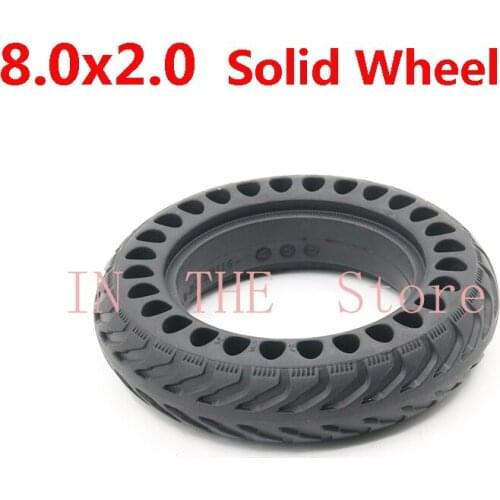 8 Inch 8.0x2.0 Solid Tyre Thickened Explosion-proof Honeycomb Wheel Tire for Electric Bike Scooter Motorcycle Parts