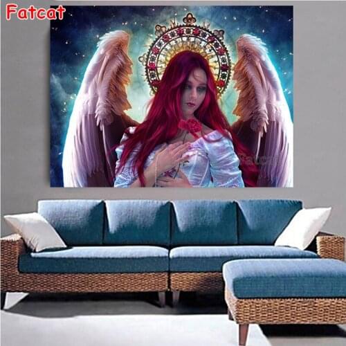 5d Diy Diamond Painting Cross Stitch Square Drill Fantasy angel sad tears Diamond Embroidery kits Diamond Mosaic Arts PP2160