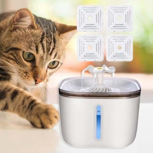2.0L Automatic Pet Cat Water Fountain Electric USB Dog Cat Pet Automatic Pet Drinking Fountain Dispenser