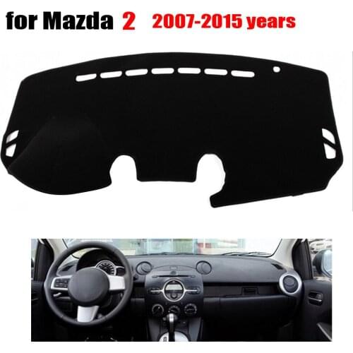 Car dashboard covers mat for MAZDA 2 2007 to 2015 years Left hand drive dashmat pad dash covers Instrument platform accessories