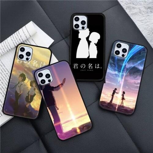 Japanese Anime Your Name Phone Case for iPhone 11 12 pro XS MAX 8 7 6 6S Plus X 5S SE 2020 XR mini