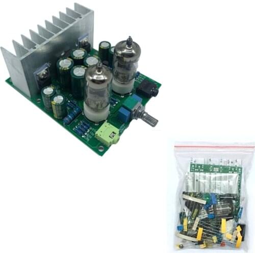 DIY Kit AC 6J1 Tube Fever Pre Amplifier Preamp AMP Pre-Amplifier Board Headphone Buffer Module Stereo