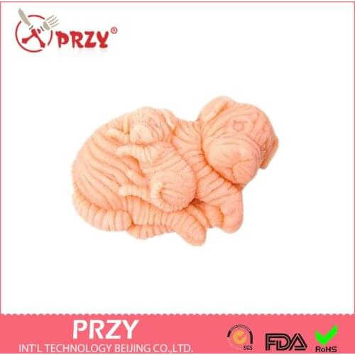 Soap Mold Cake Decoration Mold Handmade Soap Mold Dog Modelling Silicon Wholesale Aroma Stone Moulds Diycute Family PRZY 001