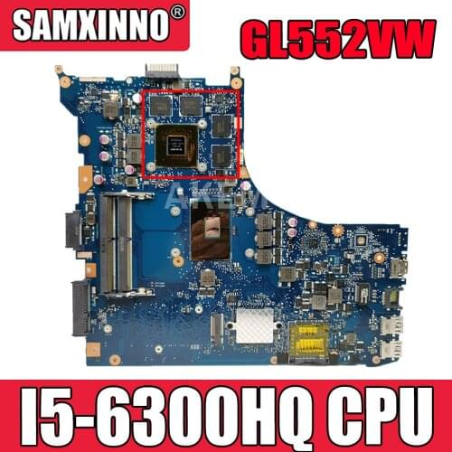 GL552VW REV.2.0 Laptop motherboard I5-6300HQ for ASUS ROG GL552VW GL552VX GL552V GL552VW motherboard test ok