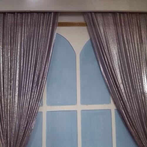 Colorful metallic sequin fabric for curtain and drapery