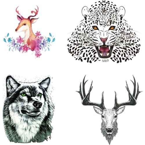 ZOTOONE Deer Head stickers for iron transfer clothes DIY accessory t-shirt dresses washable heat transfer