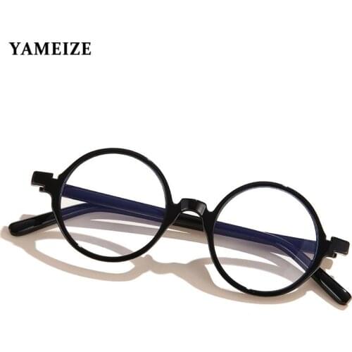 Vintage Computer Glasses Retro Round Frame Women Men Anti Blue Light Glasses Optical Eyewear Clear Glasses Blocking Spectacle