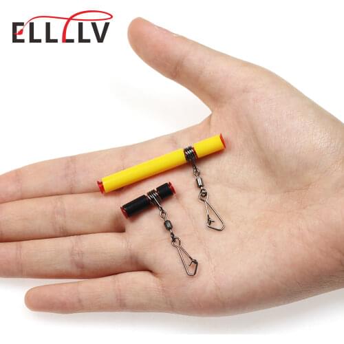 Whole Sea Fishing Balance Black Plastic Head Strong Snap String hooks Bracket Anti-winding Fishing Tackle Accessories