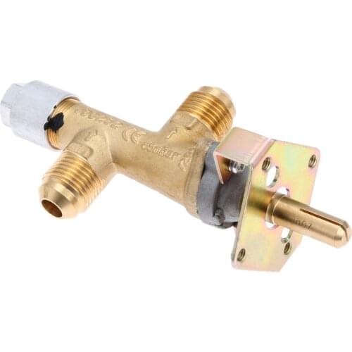 Safety Valve for Fire Pit Control with 3/8 Inch NPT Inlet and Outlet Corrugated