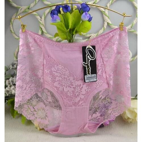 Sexy Lace Panties Female Floral Lace Women Panties Breathable Briefs Ladies Transparent Underwear M,L