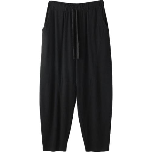 Spring Summer Plus size pants men 5XL 6XL 7XL 8XL Waist 140cm Cotton linen trousers men large size 5 colors