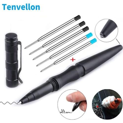 Tactical Pen Self Defense Supplies Tungsten Steel Security Protection Personal Defense Tool Defence EDC Simple Package Tenvellon