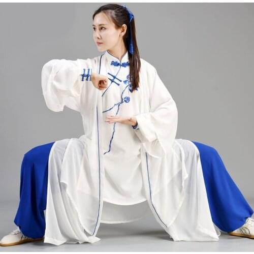 Tai Chi Uniform Traditional Chinese Clothes Taichi Wushu Clothing Martial Arts Suit Kung Fu Morning Exercise Sportswear 11041