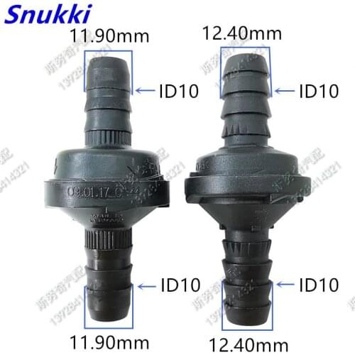 High qualtiy ID10 black color plastic one-way valve non-return valve one way valve air pump vacuum check valve 2pcs a lot