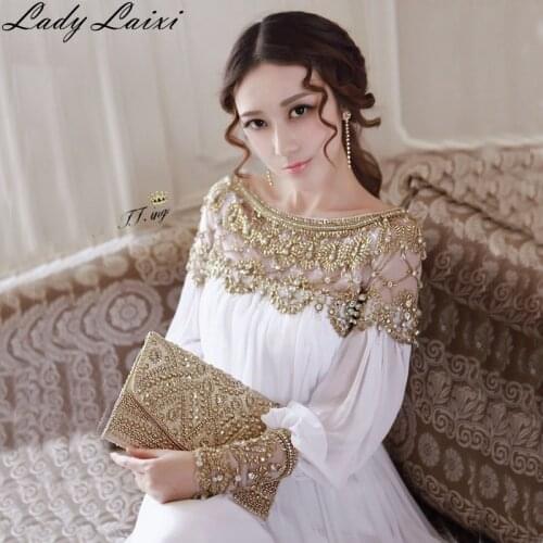 Autumn Runway Desigher Dress Womens Long Sleeve Metal Beaded Rivet Pleated Dress elastic waist maxi Long dress