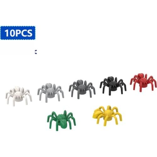 10psc Moc Bricks 29111 Spider For Building Blocks Parts DIY Construction Christmas Gift Toys ForChildren