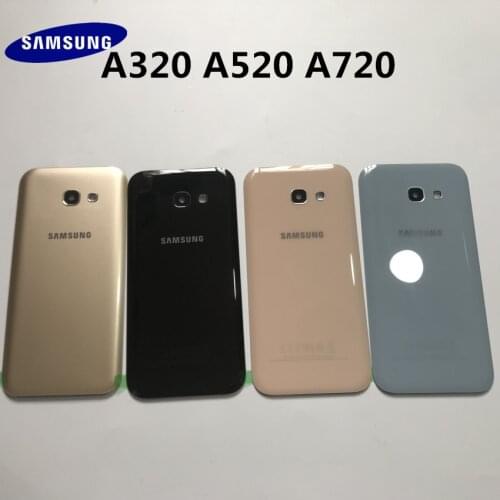 10pcs Original Back Glass For SAMSUNG Galaxy A3/A5/A7 2017 A320 A520 A720 Back Battery Cover Rear Door Housing Case Replacement