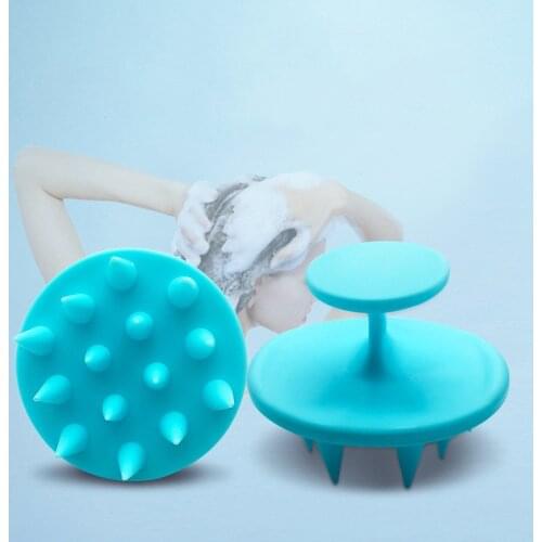 2021 New Fashion Dish Brush Silicone Shampoo Scalp Hair Massager Clean Brushes Bath Shower Hair Cleaning Brush Comb Free Ship