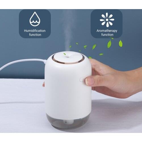 260ML MIni Air Humidifier USB Aroma Diffuser Mute Desktop Night Light Mist Maker Aromatherapy Diffuser Car Portable Oil Diffuser