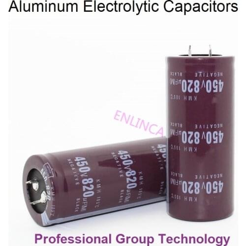 4pcs EC455 Good quality 450v820uf Radial DIP Aluminum Electrolytic Capacitors 450v 820uf Tolerance 20% size 35x60MM 20