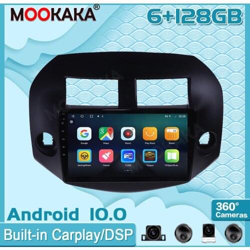 6+128GB Android10 For Toyota RAV4 2005-2013 Carplay Radio Multimedia Player Car GPS Navigation Head Unit with Screen Stereo