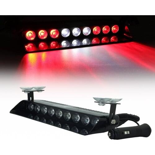 9 LED 12V Car Truck Windshield Dash Emergency Strobe Light 16 Pattern for Police Law Enforcement Warning LED flashing Lights