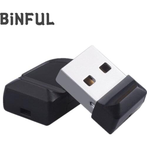 BiNFUL Black Super Mini Pen Drive 32GB Usb Flash Drive Usb 2.0 High Speed Usb Stick 4GB 8GB 16GB Flash Memory Card 64GB Pendrive