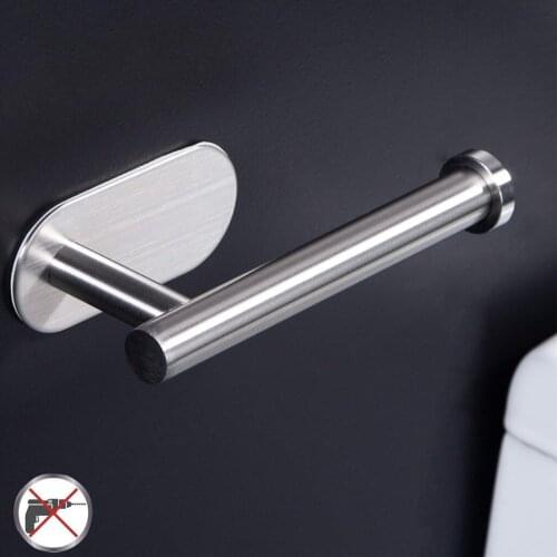 Toilet Roll Paper Holder Towel Stainless Steel Storage Rack Hanging Shelf for Kitchen Bathroom Paper Holders Tissue Accessories