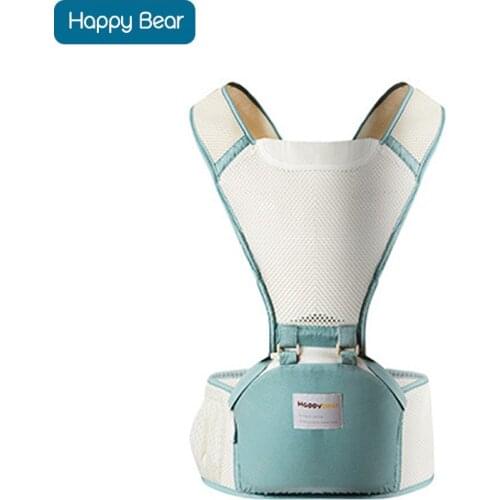 HappyBear Baby Carrier Mesh Design Breathable Kangaroos BackPack Infant Sling Carrier Hip Seat Baby Carrier for All Season 1703