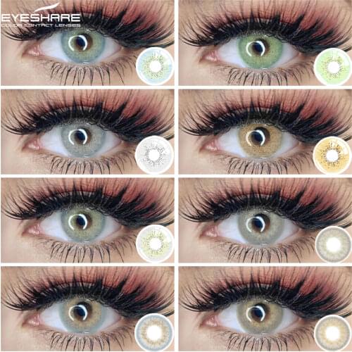 EYESHARE 1 Pair (2pcs) Natural Ocean Color Lenses for Eyes Cosmetic Contact Lenses Eye Color RU warehourse