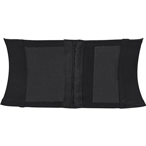 Black Front Lace Up Short Gothic Underbust Corset Body Shaper Waist Trainer Belt Sexy Slimming Shapewear For Women Daily Wear