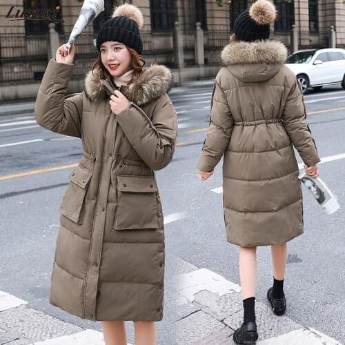 Luzuzi Women's Parkas With Fur