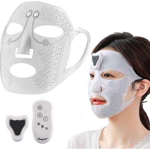 EMS Microcurrent Facial Beauty Device Promote Face Mask Cream Absorption Moisturizing Tightening Lift Wrinkle Removal Skin Care