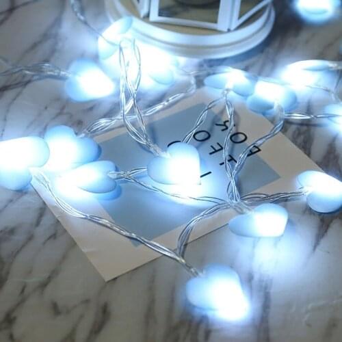 Lovely Heart Shap LED String Lights 20leds 3Meter,Holiday Light Decor.,Kids room Strip. Event Party Photoshooting Props