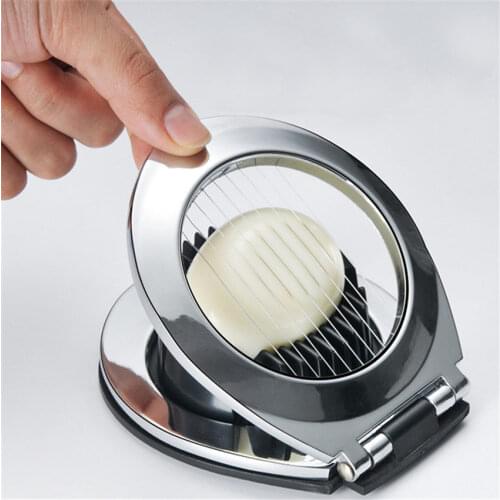 Multifunction Food Grade Stainless Steel Egg Slicer Eggs Cutting Egg Wedges Fruits Slicing Strawberry Cheese Kitchen Tool