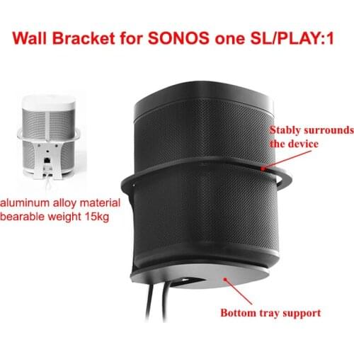 Wall Mount Bracket Metal Wall Mount Stand Holder for SONOS One SL/PLAY:1 Speaker Metal Mount Stand Holder