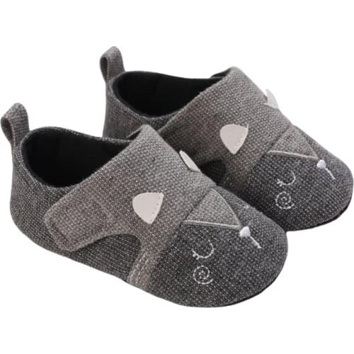 Spring Autumn Instagramable Cartoon Animal Crib Shoes For Cute Baby Boys GirlsFlats Infant Prewalkers with Anti-Slip Bottom