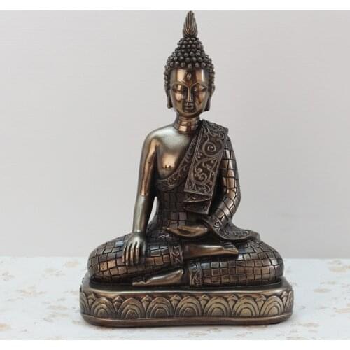 Buddha Statues Thailand Buddha Statue Sculpture Home Decor Office Desk Ornament Vintage Figurine Hindu Siting Buddha