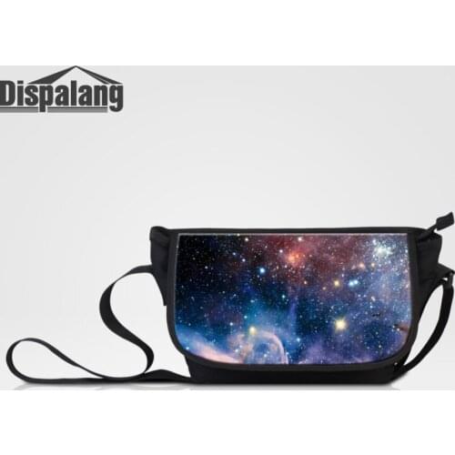 Dispalang Large Capacity Shoulder Bag For Women Galaxy Stars Pattern Mens Messenger Bag Teenager Boys Girl Casual Crossbody Bag