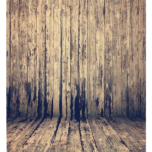VinylBDS Wood Wall Theme Photo Background Photography Backdrop Retro Old Wood For Children Photography Backdrop