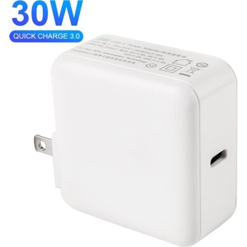 30w QC3.0 USB C Charger Quick Charge PD TYPE C Fast Charging for iphone macbook ipad switch notebook