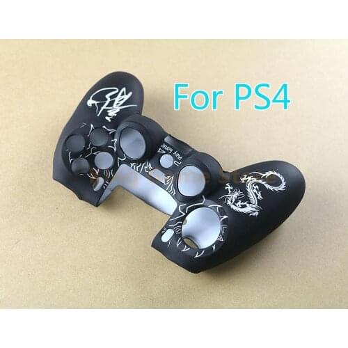 1pc Chinese Dragons Silicone Cover Protection Skin Case For Playstation 4 PS4 Silicone Case Skin Cover FOR PS4 Controller