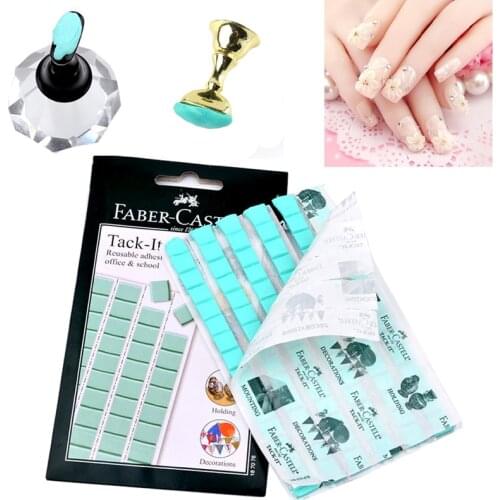 1 pack of nail clay removable and reusable ceramic clay stand display stand nail nail art practice tool manicure