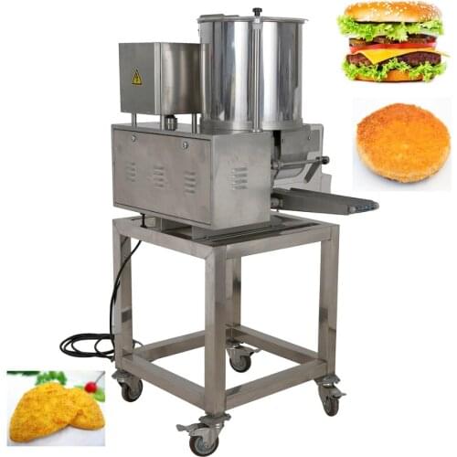 2100PCS/ H Hamburger Patty Making Machine Commercial Fish Chicken Nuggets Forming Automatic Meat Portion Maker