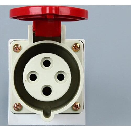 4P 16A ZNG-114 32A ZNG-124 380V Industrial Socket Electric Motor Power Outlet Apply to Complete Set of Equipment